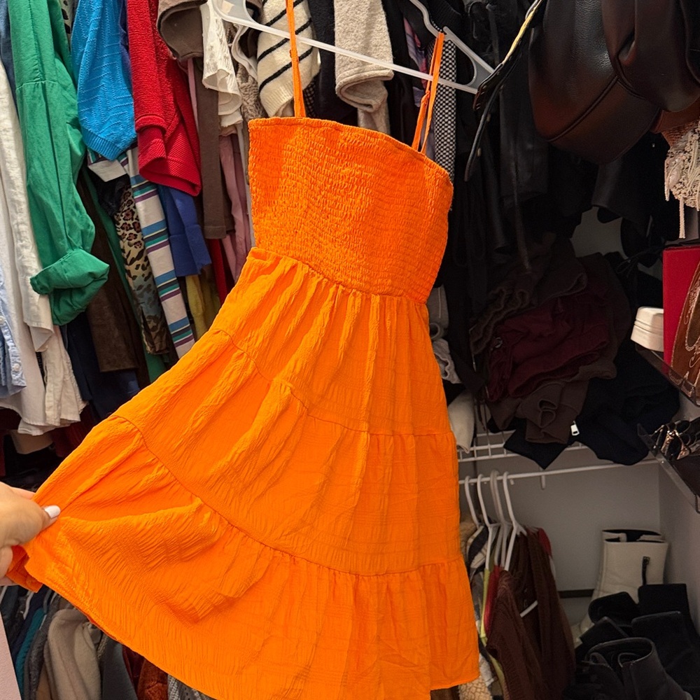 Vibrant Orange Dress